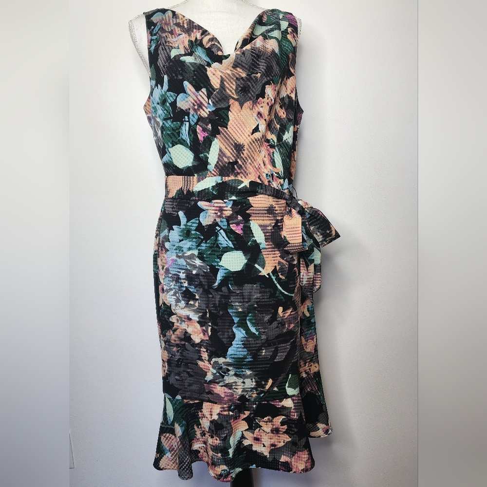 Outback Red sleeveless dress watercolor womens‎ 12